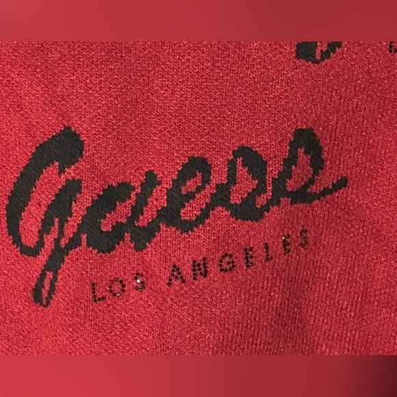 Guess Women's Bold Red Logo Sweater size S . - Picture 10 of 10